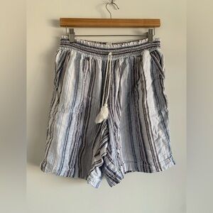 Cj Banks ! Striped linen beach shorts size 1X